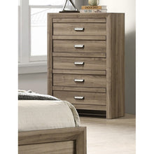 Load image into Gallery viewer, 5 Drawer Storage Chest With Pulls - Light Brown
