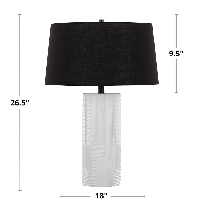 Petra - Contemporary Table Lamp (Set of 2) - Cream / Black