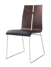 Load image into Gallery viewer, Faux Leather Dining Side Chairs (Set of 2) - Brown / Black
