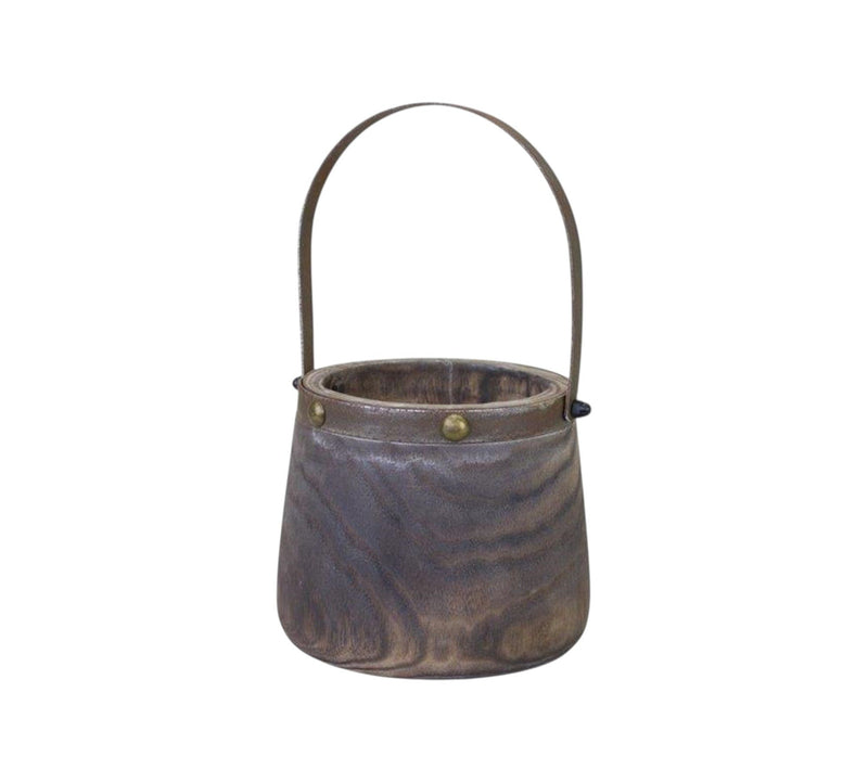 Round Pot Planters (Set of 2) (632596) - Brown