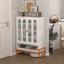 Load image into Gallery viewer, Modern Metal Shoe Cabinet With DoublebSided Doors And Adjustable Partitions
