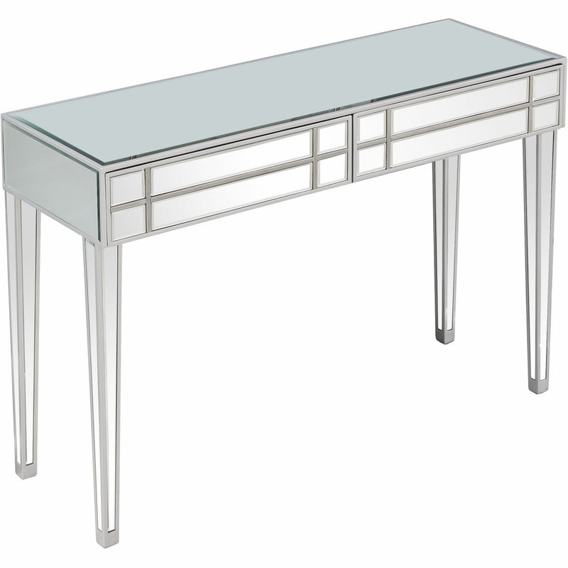 Mirrored Glass Console Table (396834) - Silver