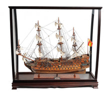 Load image into Gallery viewer, San Felipe Large Table Top Display Hand Painted Decorative Boat - Brown
