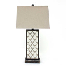 Load image into Gallery viewer, Rock Floral Base Table Lamp - Bronze
