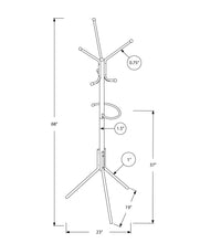 Load image into Gallery viewer, Coat Rack, Hall Tree, Free Standing, Hanging Bar, 6 Hooks, Entryway, Contemporary &amp; Modern

