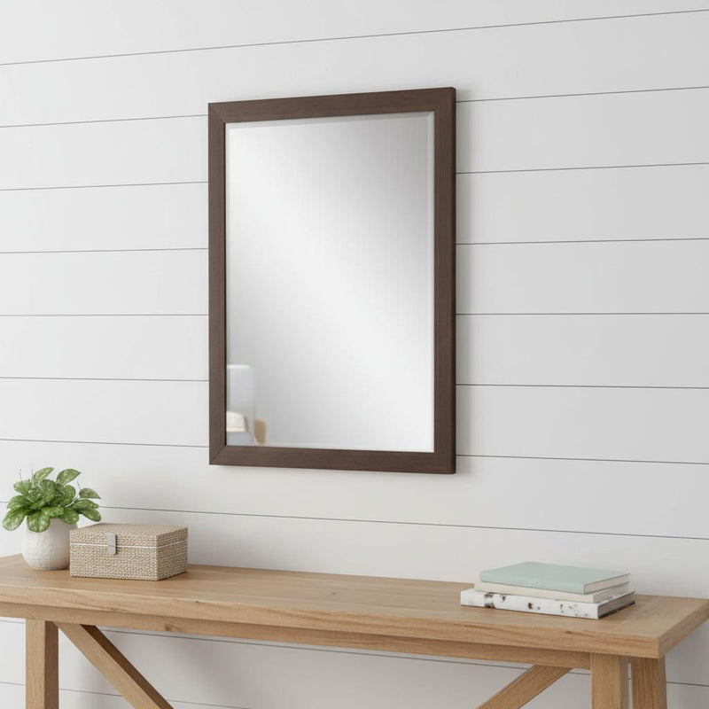 39" Accent Mirror - Dark Brown