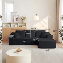 Load image into Gallery viewer, Modular Cloud Sectional Couch With L Shape Chaise, Deep Seat
