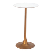 Load image into Gallery viewer, 24" Wood Rounded Bar Table - White
