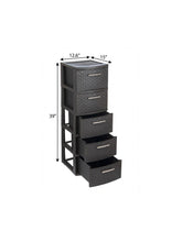 Load image into Gallery viewer, Plastic Square Accent Cabinet With Five Drawers - Espresso
