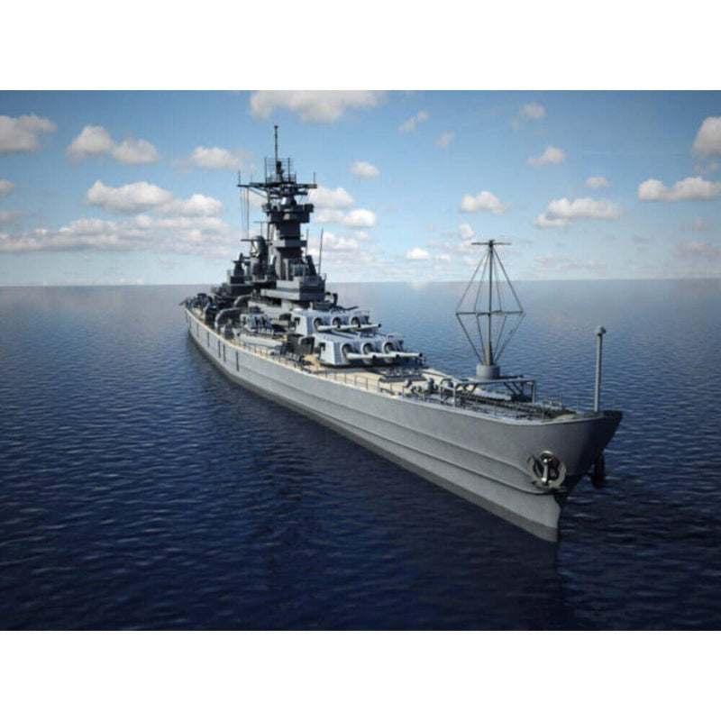 Hand Painted Model Boat - Dark Gray / Beige