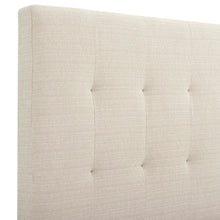 Load image into Gallery viewer, Bridgevine Home King Size Beige Tufted Upholstered Platform Bed
