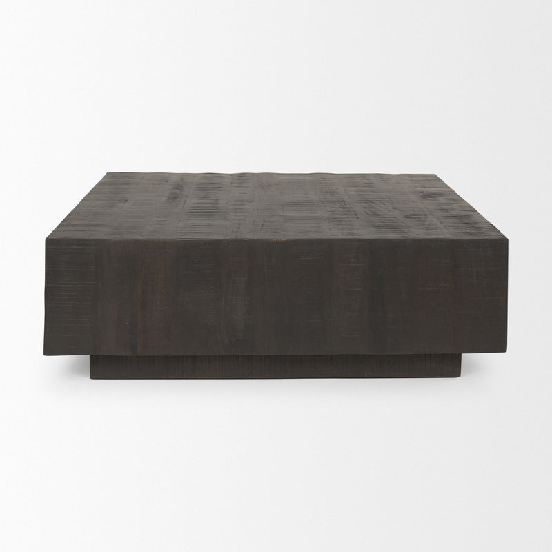 Square Frame Coffee Table - Dark Brown / Brown