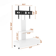 Load image into Gallery viewer, Adjustable Height Mobile TV Cart
