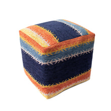 Load image into Gallery viewer, Polyester Blend Ottoman - Multicolored
