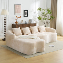 Load image into Gallery viewer, Modular L-Shape Sectional Sofa With Curved Chaise

