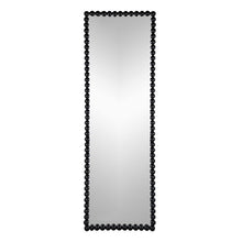 Load image into Gallery viewer, Full Length Mirror With Metal Beaded Frame, Rectangular Oversized Mirror For Living Room Bedroom - Black

