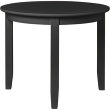 Load image into Gallery viewer, 39" Solid Wood Round Top Dining Room Table - Black
