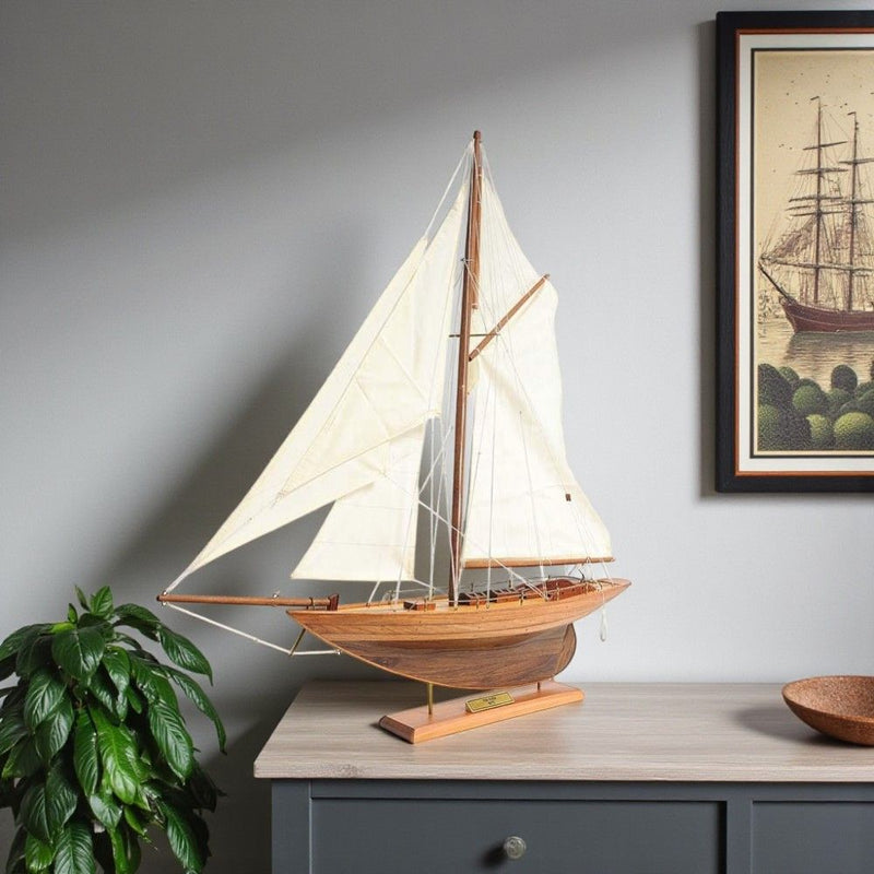 Hand Painted Boat (401994) - Brown