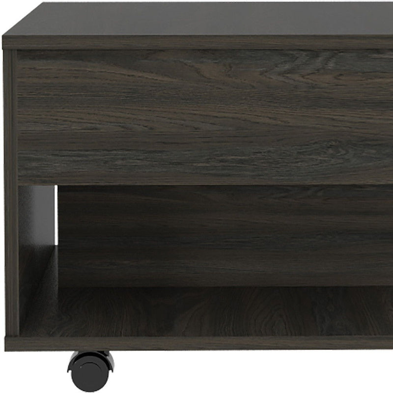 Manufactured Wood Rectangular Coffee Table With Drawer - Carbon Espresso