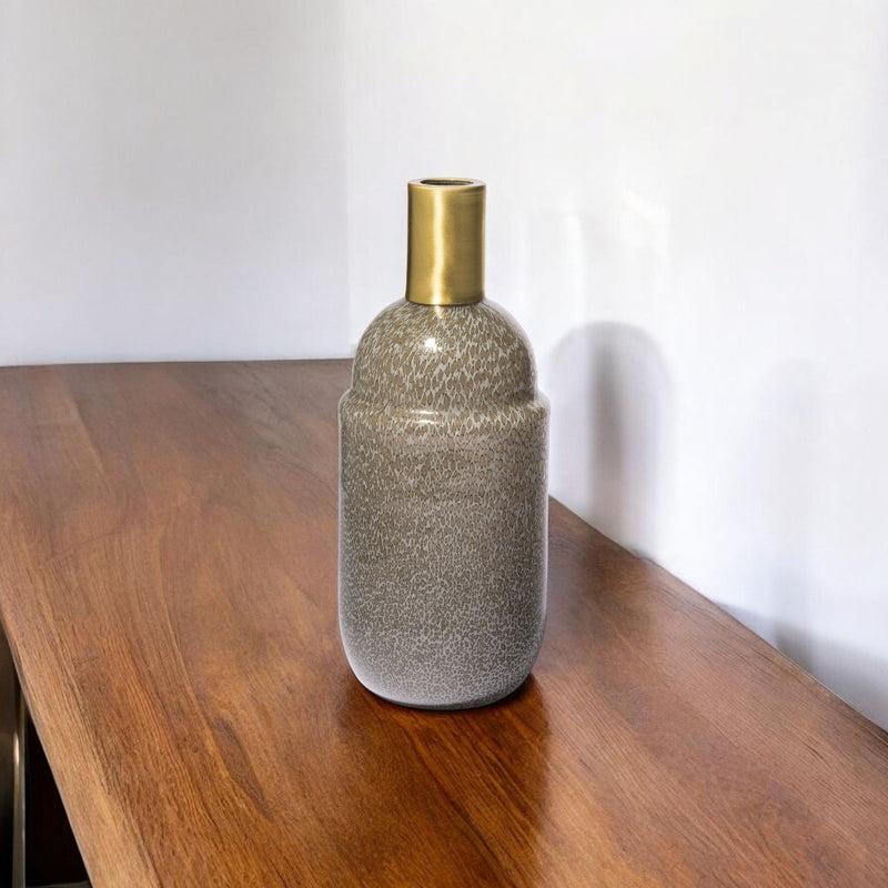 Abstract Cylinder Table Vase (397552) - Brown
