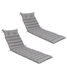 Load image into Gallery viewer, 2 Piece Outdoor Chaise Lounge Chair Cushion Set

