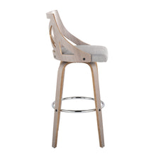 Load image into Gallery viewer, Charlotte - Farmhouse Fixed Height Bar Stool With Round Footrest (Set of 2)

