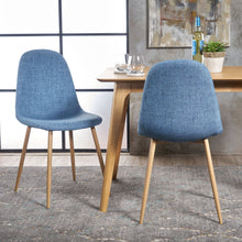 Load image into Gallery viewer, Modern Minimalist Fabric Dining Chair With Iron Legs
