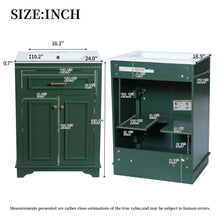 Load image into Gallery viewer, Bathroom Vanity With Integrated Sink, 2 Door Cabinet With Tip Out Drawer, Rectangular Design
