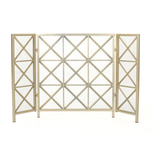 Margaret - 3 Panel Fireplace Screen Iron