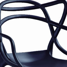 Load image into Gallery viewer, Heavy Duty Plastic Dining Arm Chairs (Set of 4) - Black

