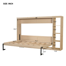 Load image into Gallery viewer, Murphy Bed With Bookshelf And Storage
