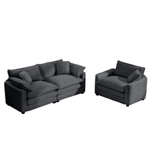 Load image into Gallery viewer, Elegant Oversized Sectional Sofa Set With Deep Seats And Flexible Layout
