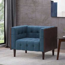 Load image into Gallery viewer, Contemporary Club Chair With Button Tufted Waffle Stitch
