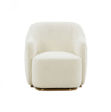 Load image into Gallery viewer, Stylish Sherpa And Steel Chair - Off White
