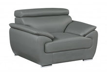 Load image into Gallery viewer, Captivating Leather Chair - Gray
