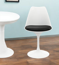 Load image into Gallery viewer, Upholstered Faux Leather Dining Side Chair - Black / White
