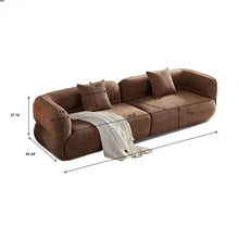 Load image into Gallery viewer, Sectional Sofa With Durable Fabric, Solid Wood Frame, And High Density Sponge Fill
