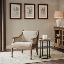 Load image into Gallery viewer, Transitional Cane Accent Armchair And Back Cushion - Natural
