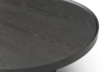 Load image into Gallery viewer, Wood Round Pedestal End Table - Dark Gray
