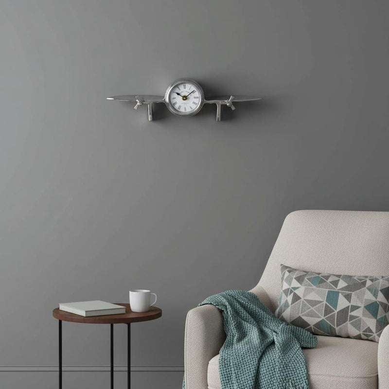 Novelty Analog Wall Clock - Nickel