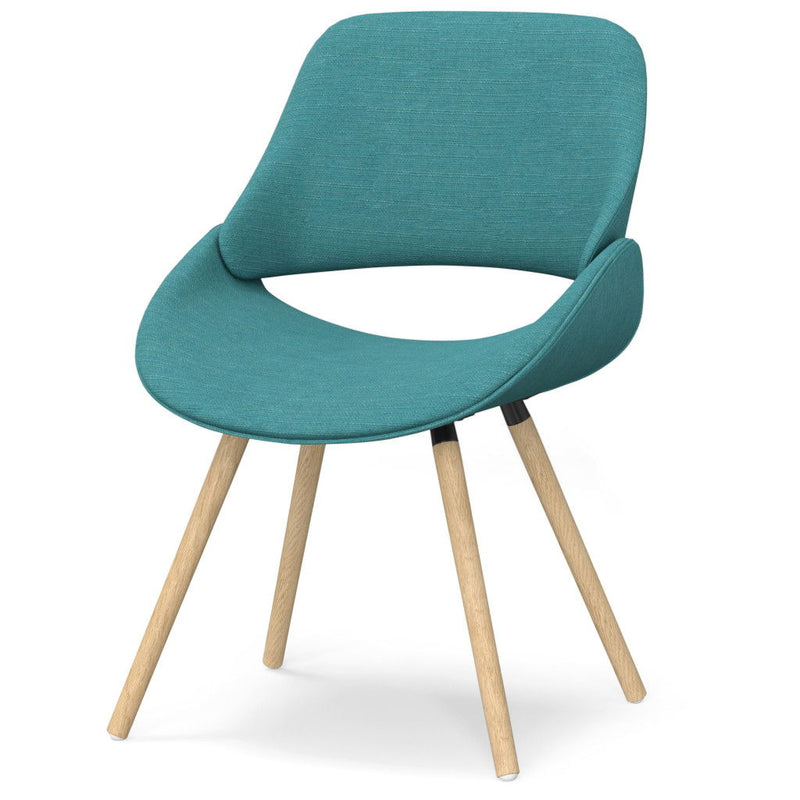 Dining Parsons Chair - Blue / Brown