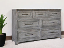 Load image into Gallery viewer, Solid Wood 7 Drawer Double Dresser - Brown
