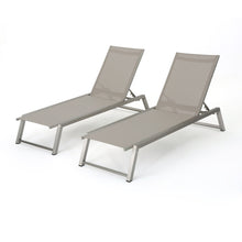 Load image into Gallery viewer, Myers - Modern Chaise Lounge Set With Adjustable Mesh Back
