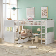 Load image into Gallery viewer, Bunk Bed With Loft And 2 Drawers

