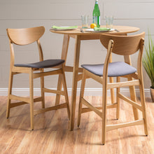 Load image into Gallery viewer, Retro Modern Counter Height Chair Set With Cushioned Seats

