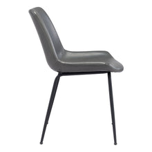 Load image into Gallery viewer, Faux Leather Upholstered Dining Side Chairs (Set of 2) - Gray
