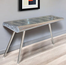 Load image into Gallery viewer, Aluminum Three Leg Console Table - Silver
