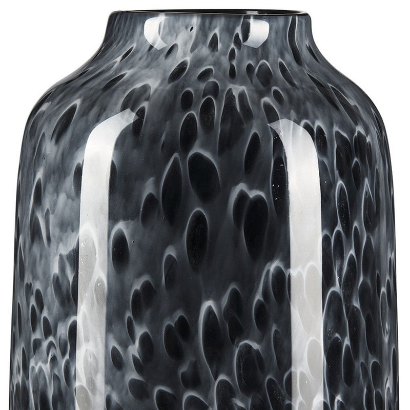 Mottled Cylinder Table Vase (608285) - Black