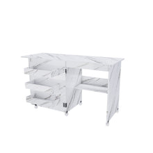 Load image into Gallery viewer, 4 In 1 Folding Sewing Table With Lockable Wheels, Multi Functional Craft Station - White
