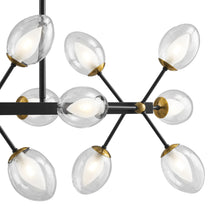 Load image into Gallery viewer, Sputnik Multi Light Transparent Metal Edison Bulb Dimmable Smart Enabled Chandelier With Shades - Black / Clear / Gold
